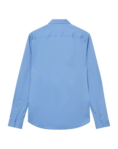 Mos Mosh Gallery - MMGMarco Jersey Skjorte - Silver Lake Blue